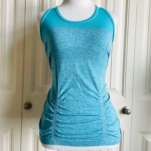 ATHLETA  XS Fast Track Racerback Ruched Tank Top